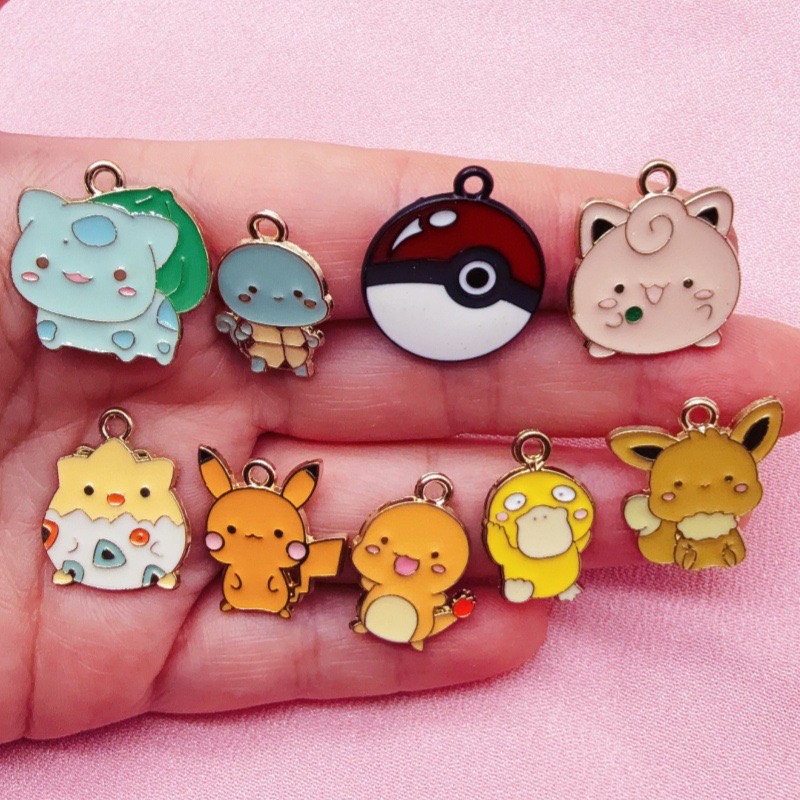 Phone Accessories Are - 10 Pezzi Accessori per Gioielli Cartoon