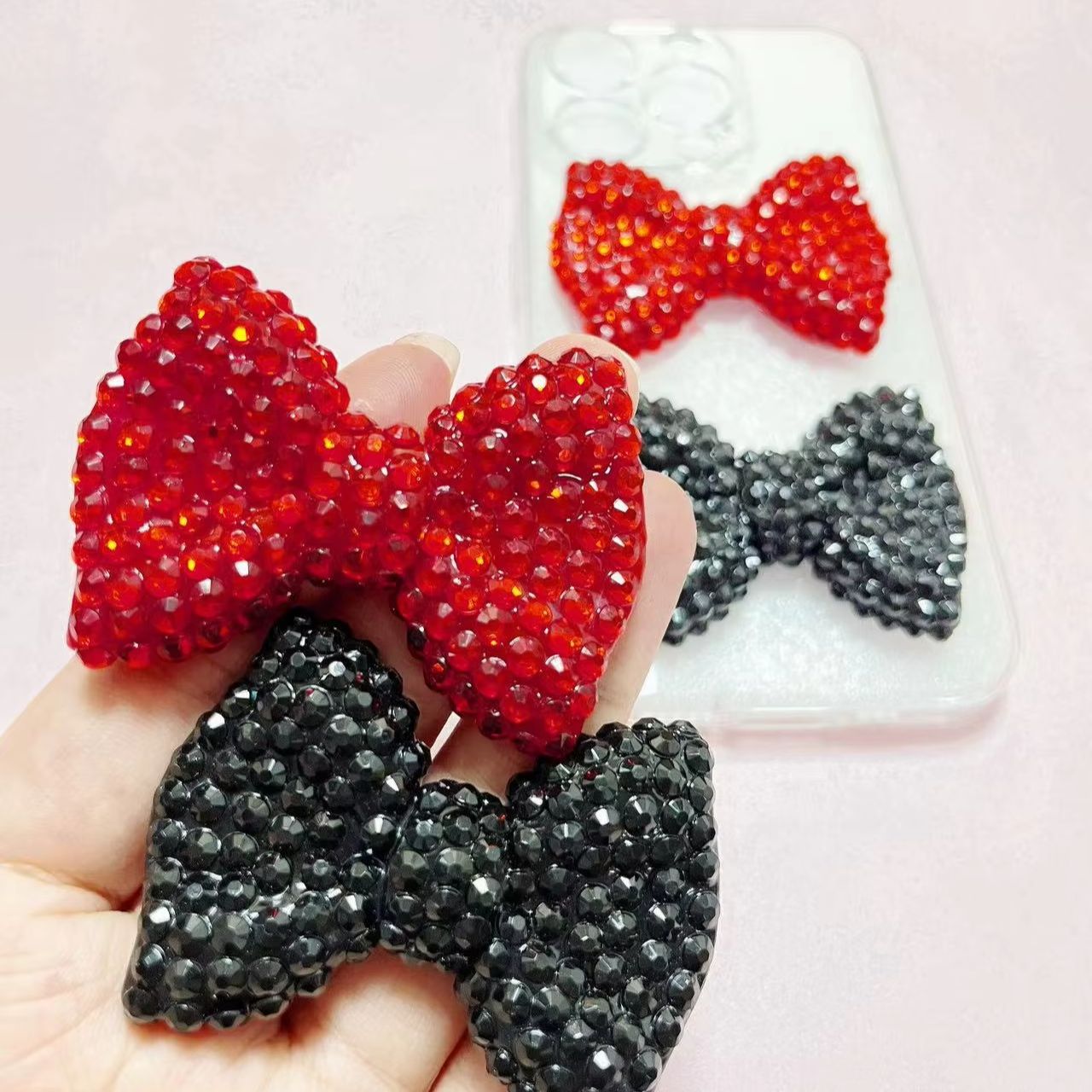 1 pz Y2K Kawaii Bling Pink Bow - Phone Accessories Logo Design recensione e prezzo